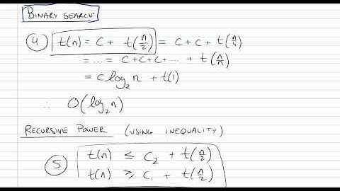 Time Complexity of Recursive Algorithms using Recurrences Part 3/4