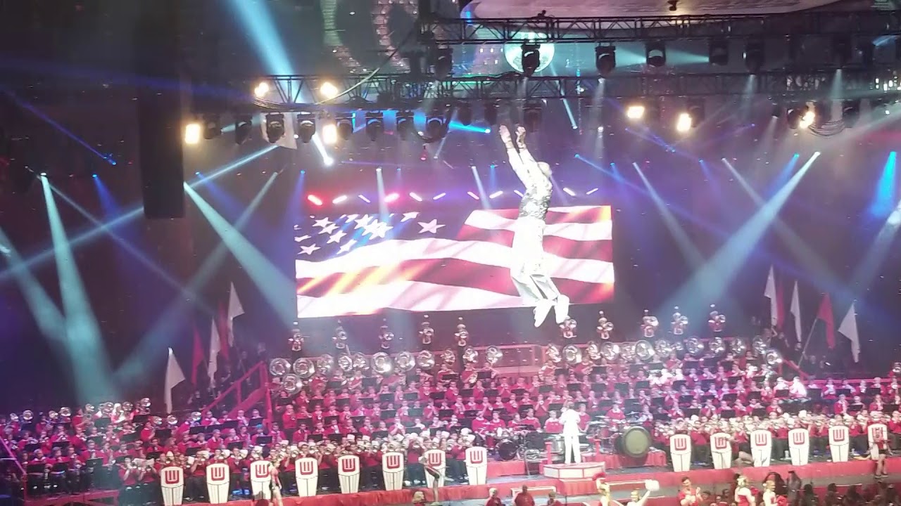 Mike Leckrone "Flips" at UW Varsity Band Concert YouTube