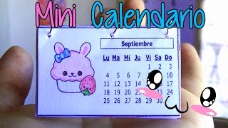 Ideas para organizarte! Haz un mini calendario fácil!  Easy mini calendar!