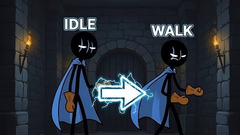 How to make walk and idle animations in max2d
