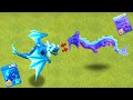 Azure dragon vs electro dragon  clash of clans