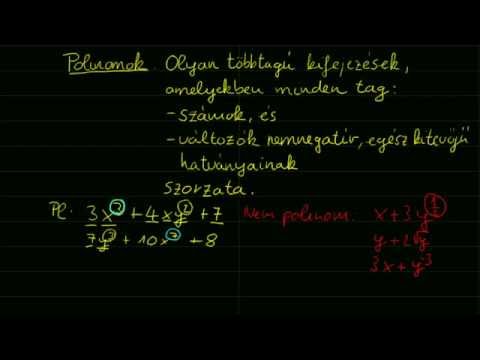 Videó: A polinomok felosztásáról?