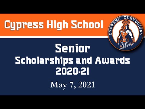 Senior Scholarships & Awards Video #1 Cypress High School - AUHSD - Cypress, CA