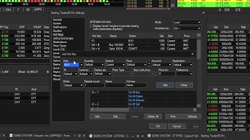 How To Set Up Hot Keys on Sterling Trader® Pro Trading Platform