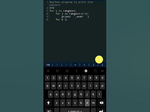Create a Star '*' Pattern in Python Using For loop | Nested Loop in ...
