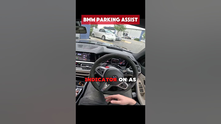 How to use BMW parking assistant