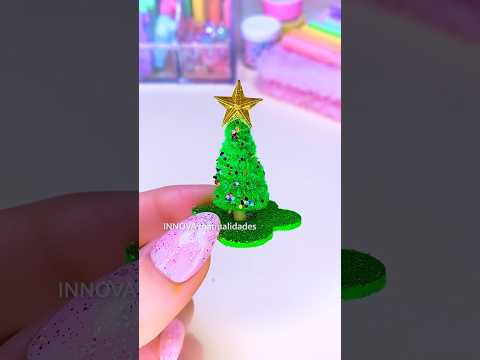 Manualidades de Navidad 🎄 Arbol de Navidad miniatura #shorts #diy #manualidades #navidad #miniaturas @InnovaManualidades