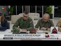 Presidenta (E) junto a organismos de seguridad evalúan las zonas afectadas por fuertes sismos