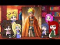  naruto girls  khusina reacts to team 7  naruto family  gacha club  naruto uzumaki