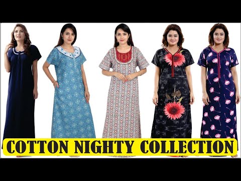 flipkart women's cotton nighties