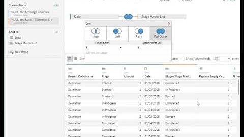 How to replace NULL or missing data by joining your data in Tableau