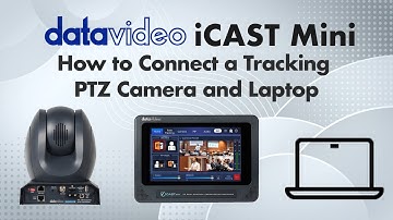 Datavideo iCast Mini Tutorial 1: How to Connect a Tracking PTZ Camera and Laptop