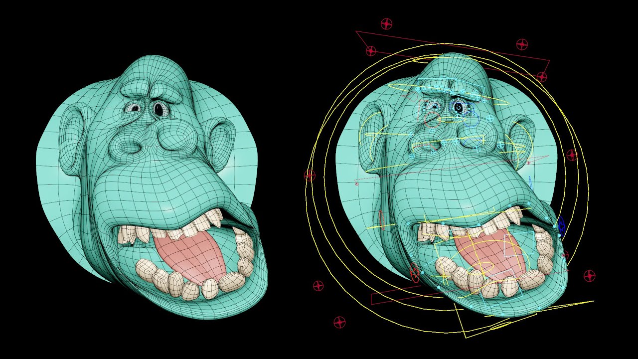 Cartoon Facial Setup | Facial Rigging Demo - YouTube