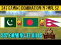 247 gaming making pakistan proud in pmpl  247 gaming 17 kills chicken dinner in pmpl