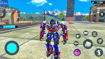 Optimus Prime Multiple Transformation Jet Robot Car Game 2020 - Android Gameplay