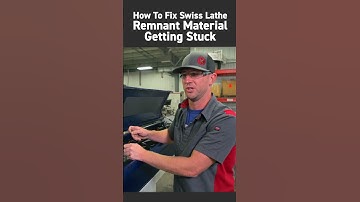Bar Feeder Not Removing Remnant Material from Swiss Lathe