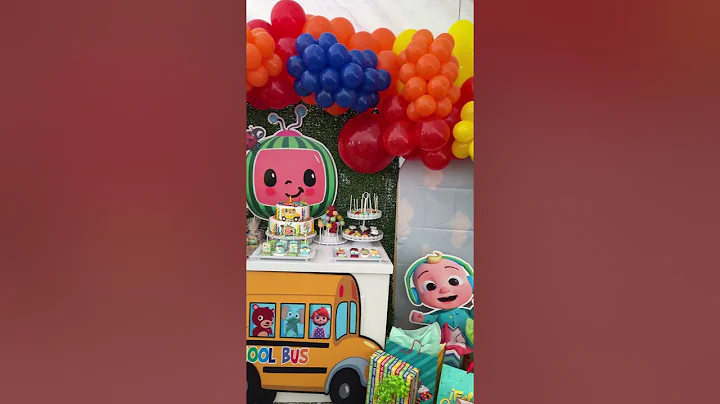 #cocomelon candy table birthday party #short