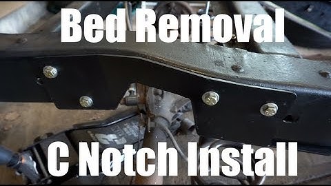 One Man Bed Removal and C Notch Install | 1970 Chevy C10
