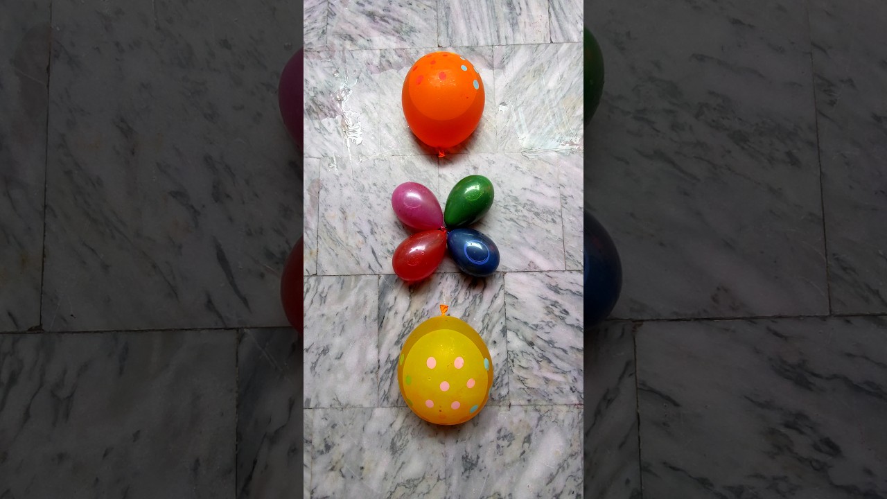 Red Orange Blue Balloon Pop Reverse Video Asmr 