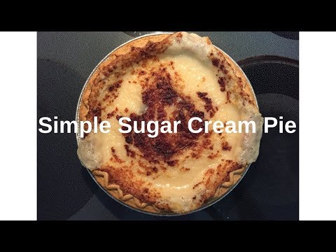 Simple Sugar Cream Pie