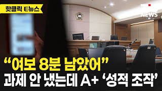 Honey, you have 8 minutes left No assignments, but A+ grades manipulated | TJB Daejeon, Sejong,...