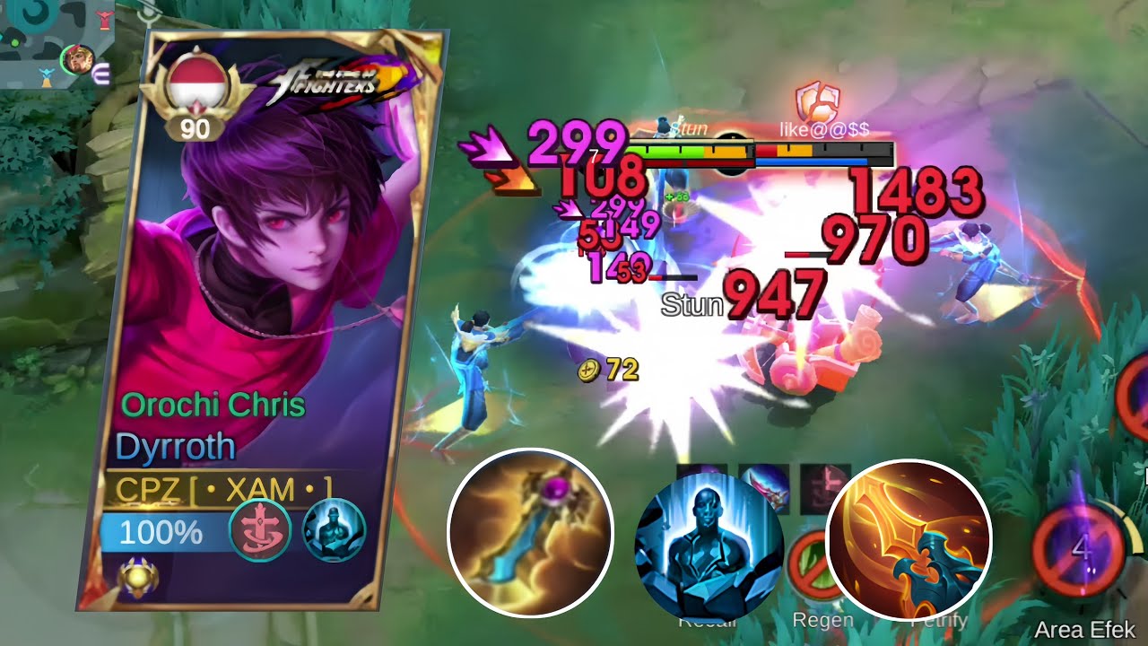 TOP 1 GLOBAL DYRROTH BEST HIGH DAMAGE BUILD AND EMBLEM 2025 (must try) | MOBILE LEGENDS