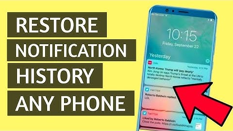 How to Restore, Recover Notification History on Vivo, oppo, realme, samsung, infinix, redmi, poco x3
