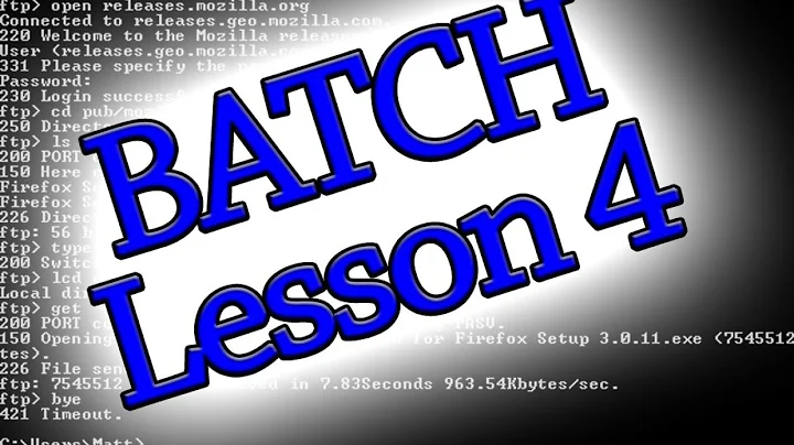 Batch Programing: Lesson 4 (How to Copy,Move and Rename files + MORE)