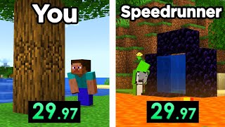 you vs speedrunner