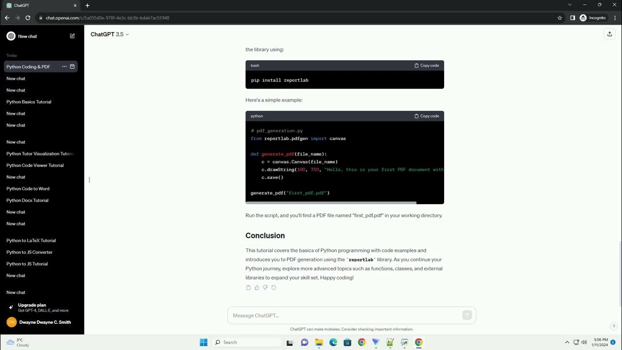 Python coding language pdf youtube