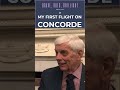 My First Flight On Concorde #shorts