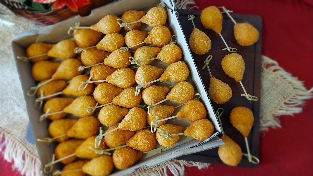 COXINHA PETISCO NO PALITO! VOCÊ VAI AMAR TER ESSA DELÍCIA NO SEU CARDÁPIO!