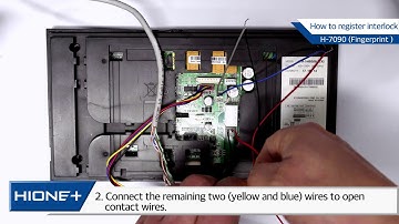 Hione Plus Smart Digital Door Lock :  How to register interlock after interphone mount