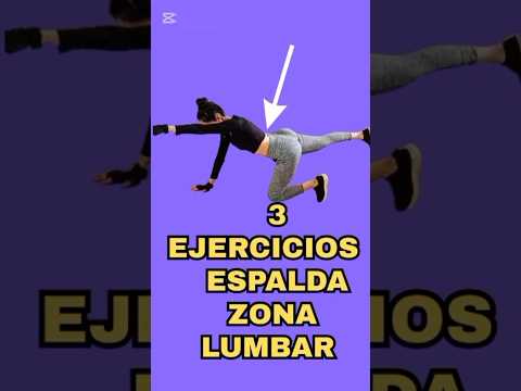 3 EJERCICIOS ESPALDA ZONA LUMBAR #ejerciciosencasa #glutesworkout #espaldabaja #lumbar