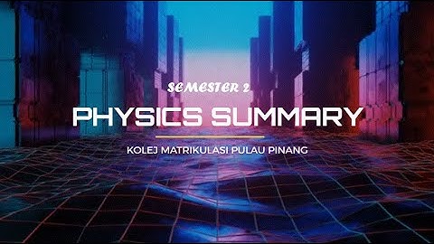 SEM2: 10 WAVE PROPERTIES OF PARTICLES