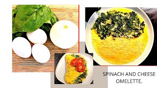 Homemade  Spinach and Cheese Omelette Best Ever.#9 Egg Recipe for  Breakfast\/Dinner tasty. in 7mins