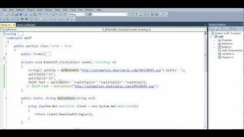 How to get your public ip address with c#