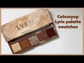 Colourpop - Lyric mini palette swatches