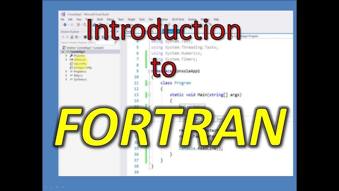 Introduction To Fortran Part 1 Youtube