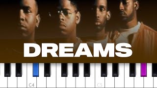 Boyz II Men - Dreams (piano tutorial)