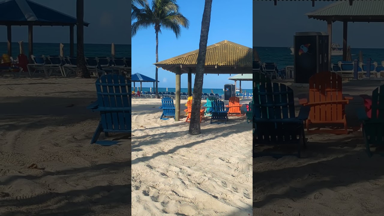 Paradise Found Again!  Before the Crowds #cruiselife #carnivalfreedom #princesscay #bahamas #beach