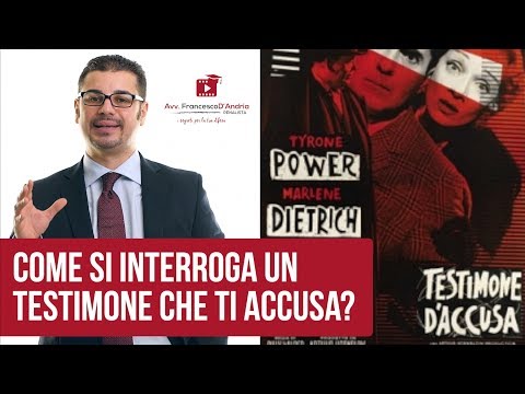 Video: Come Interrogare Un Testimone