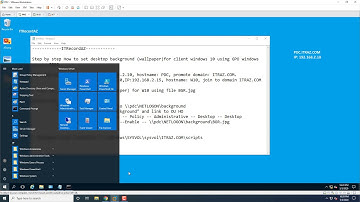 Step by step configuration wallpaper for client using GPO
