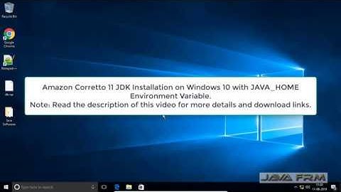 Amazon Corretto 11 JDK Installation on Windows 10 with JAVA_HOME Environment Variable