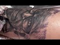 Making of Portrait Tattoo of Old Man - Tattoo workshop on photo-realism tattoo art