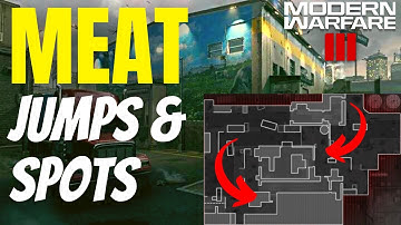 MEAT BEST JUMP SPOTS & LINES OF SIGHT! (COD MWIII NEW MAP)