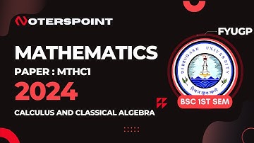 BSC 1st Sem Maths MTHC1 Question Paper 2024 Dibrugarh University | BSC 1st Sem Maths Core Questions