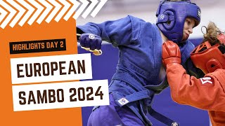 HIGHLIGHTS EUROPEAN SAMBO CHAMPIONSHIPS 2024 IN SERBIA DAY 2