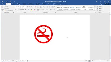 How to insert No smoking symbol in Word