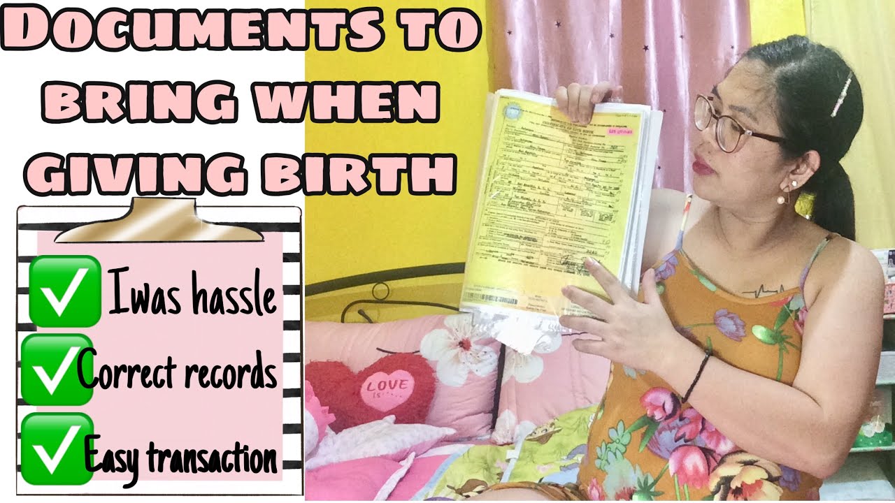DOCUMENTS TO BRING WHEN GIVING BIRTH IN THE PHILIPPINES 2020 YouTube